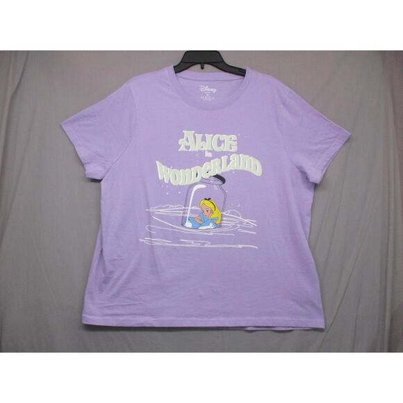 Disney Tops - Disney Purple Quirky Pop Culture Graphic Tee T-Shirt Unisex Women Size‎ XL